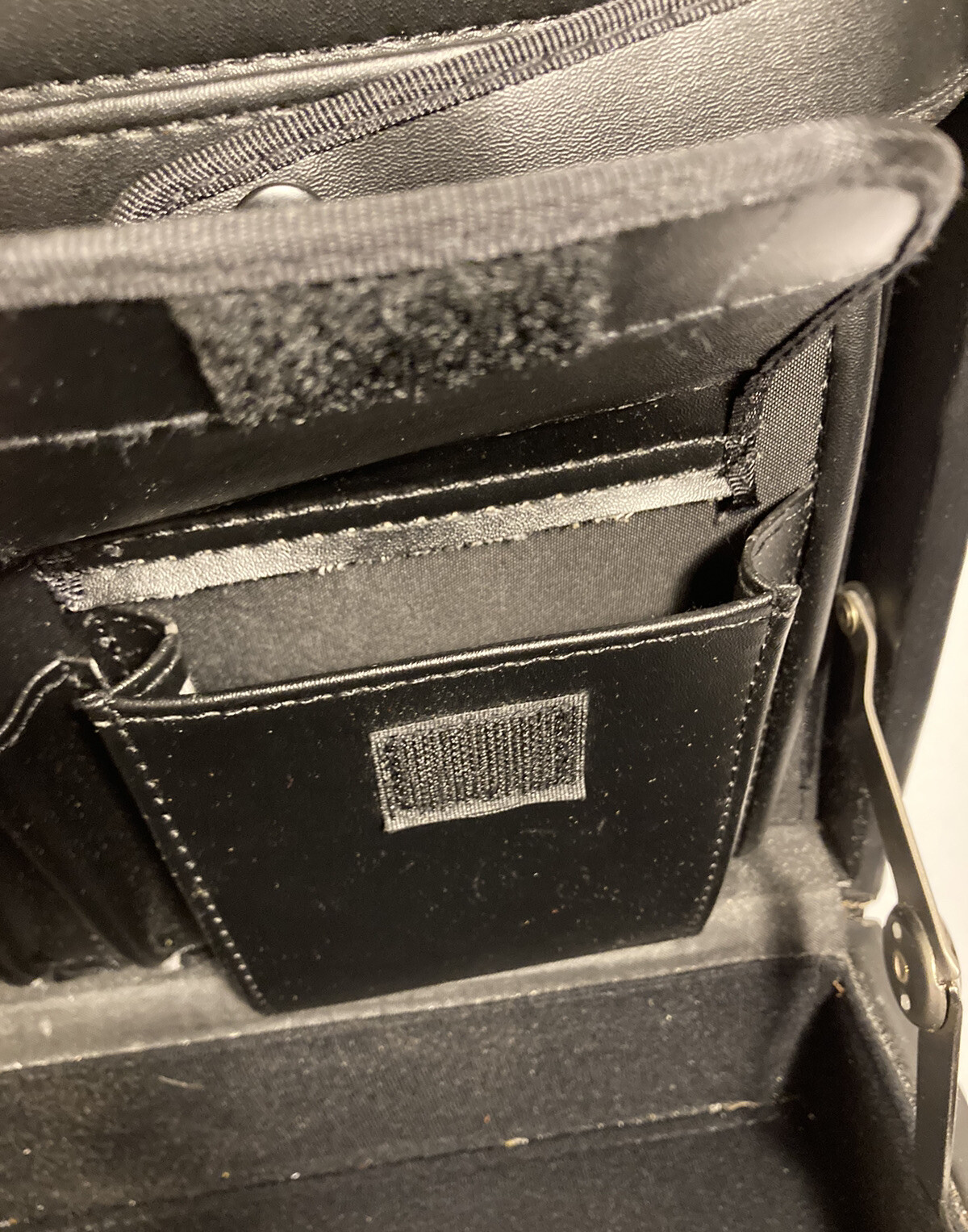 Exel Black Leather Business Professional Hard Lock Briefcase 17” Laptop Carrying