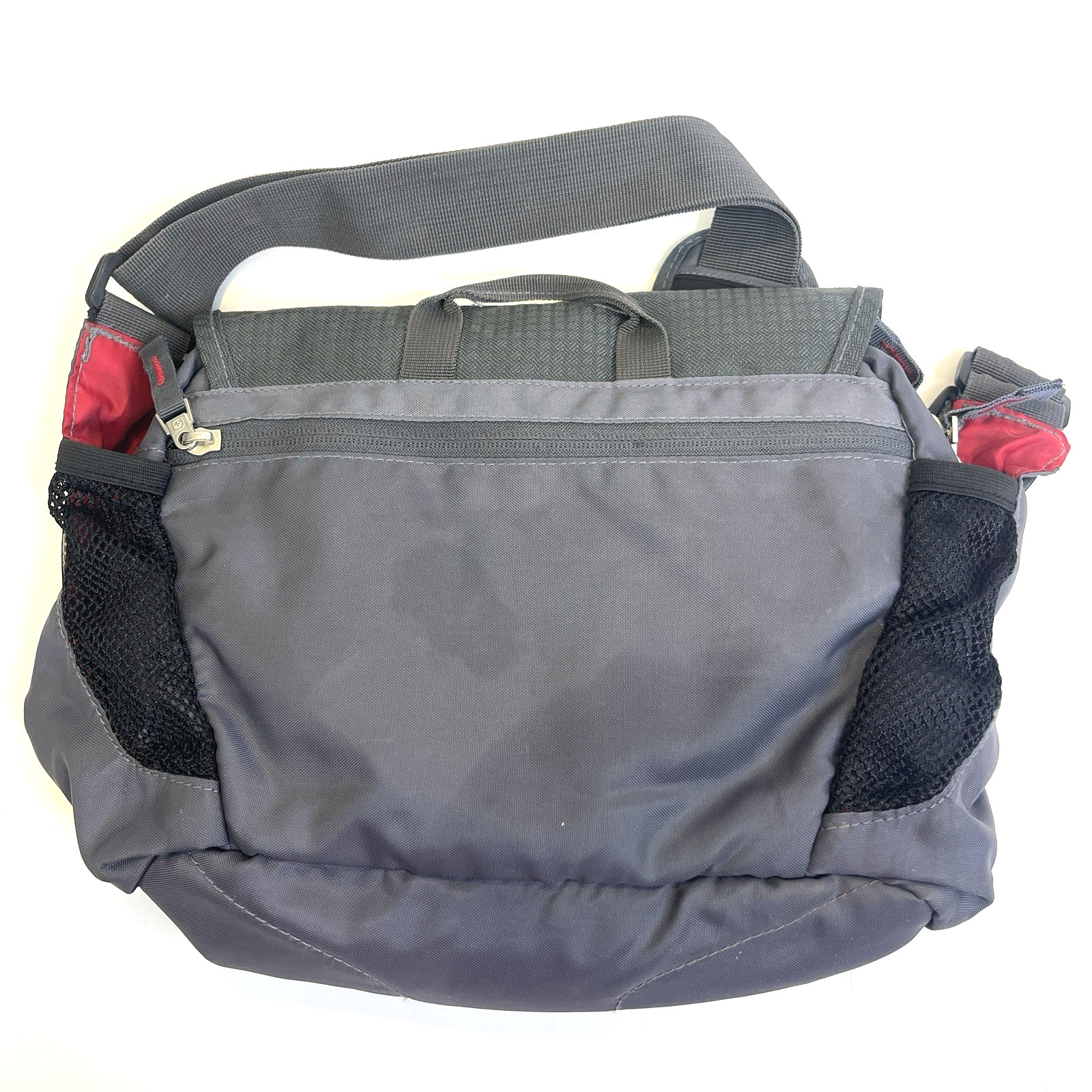 Swiss Gear Gray Adjustable Strap Day Bag Travel Hiking Messenger Toiletry Acces