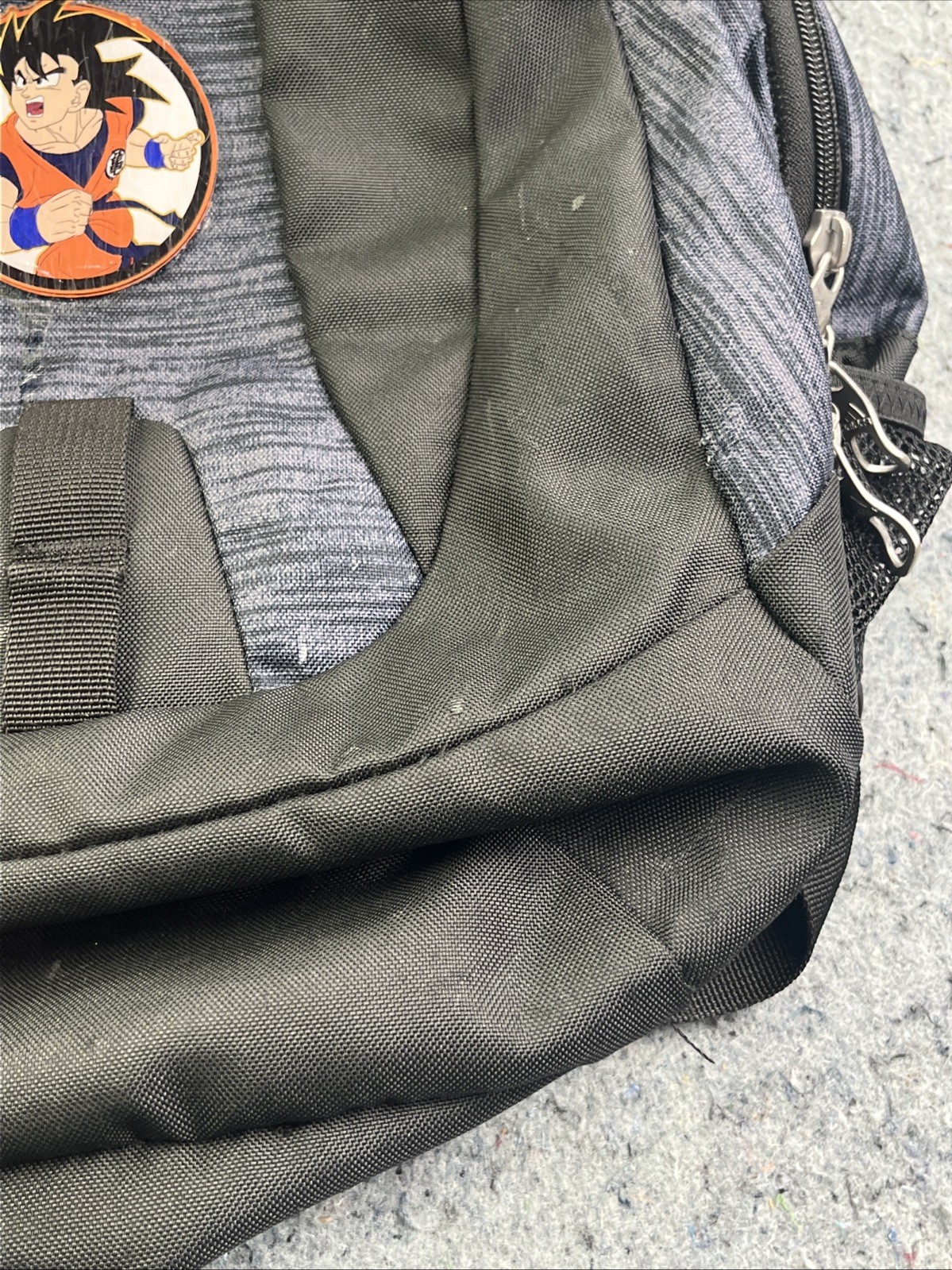 Adidas Eco Backpack Navy Black 100% Recycled Polyester Padded Straps Logo Goku