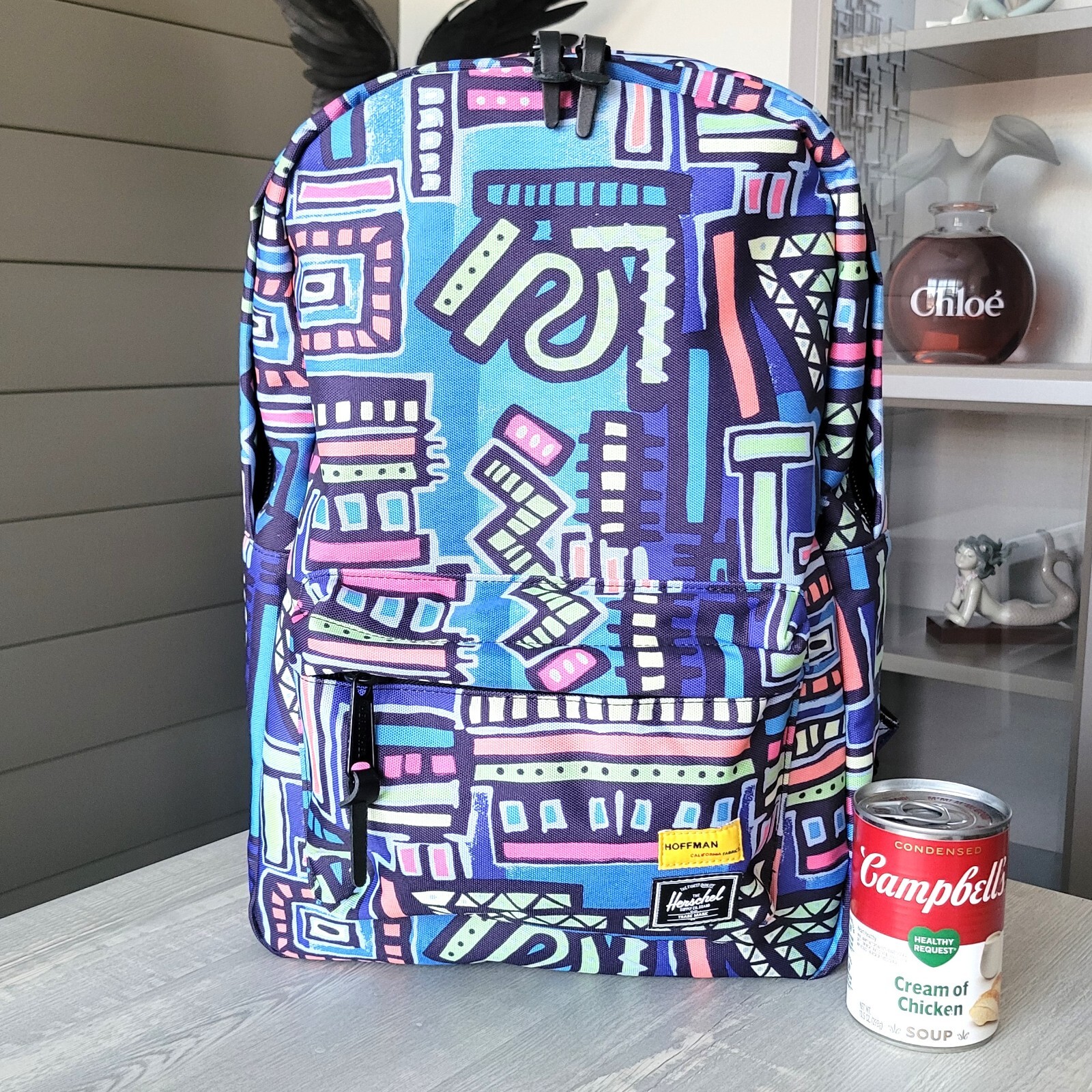 Herschel Backpack Winlaw Abstract Geometric Multicolor 13″ Laptop Slot NWT
