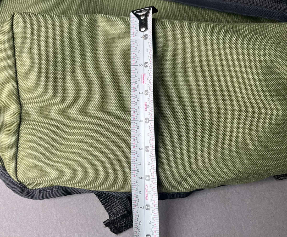 Chrome Industries Messenger Bag Green Mini Metro Seat Belt Flap City 19”x13”x7”