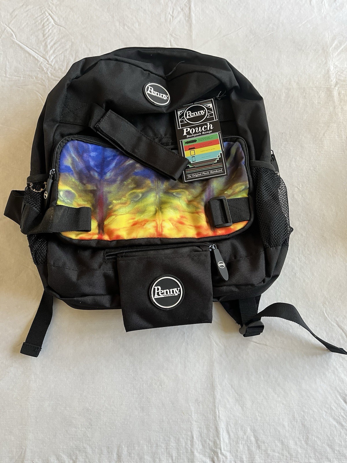 New Penny Australia Skateboarding abstract graphic pouch pocket backpack bookbag