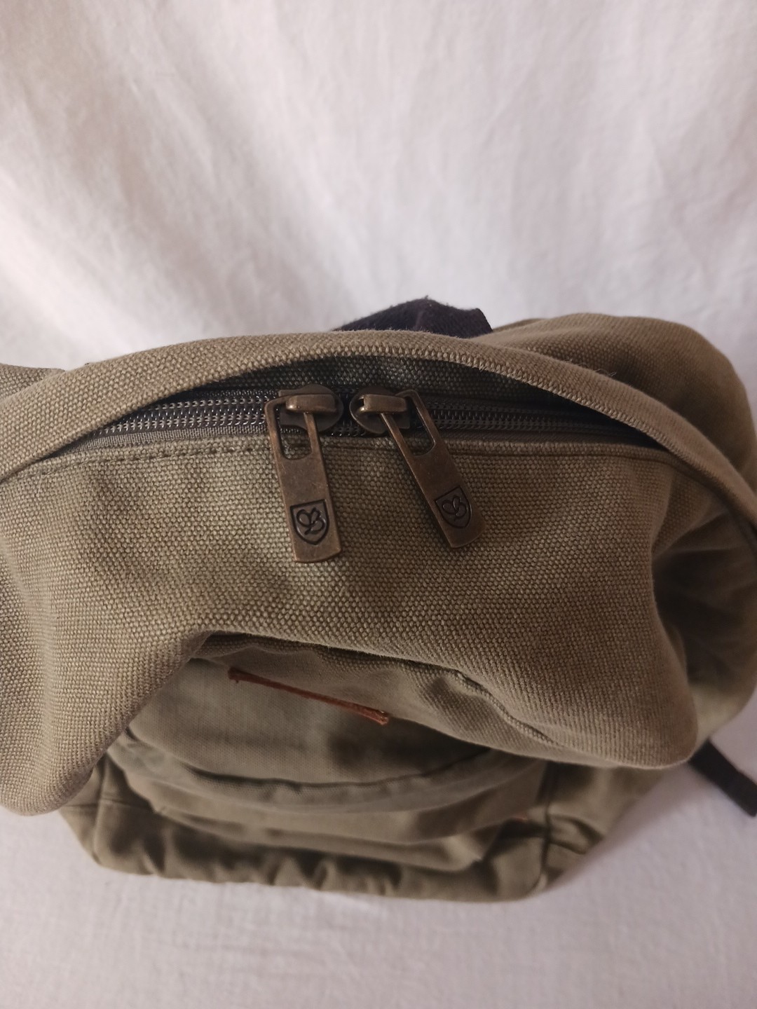 Brixton Olive Green Back Pack Canvas 100% Cotton – EUC