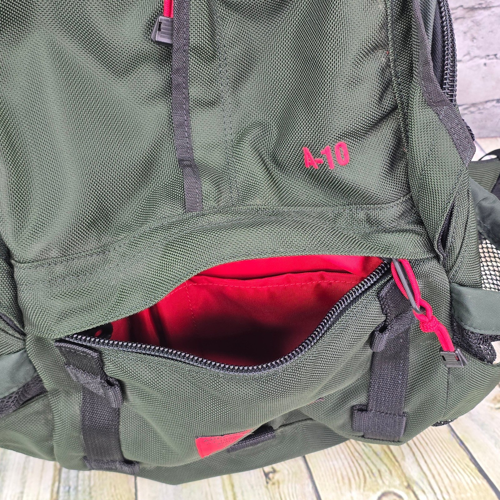 Abercrombie & Fitch A-10 Backpack Green Tactical Utility Nylon Gorpcore Hiking