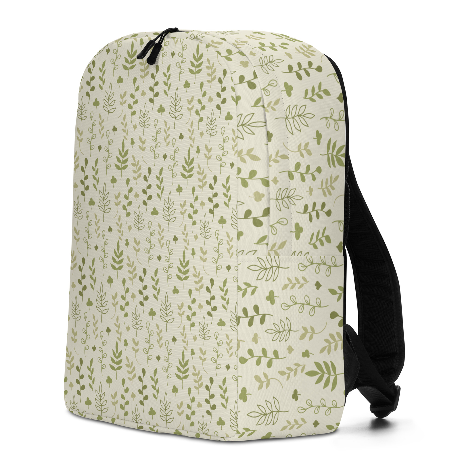 Minimalist Backpack Beautiful Floral Pattern