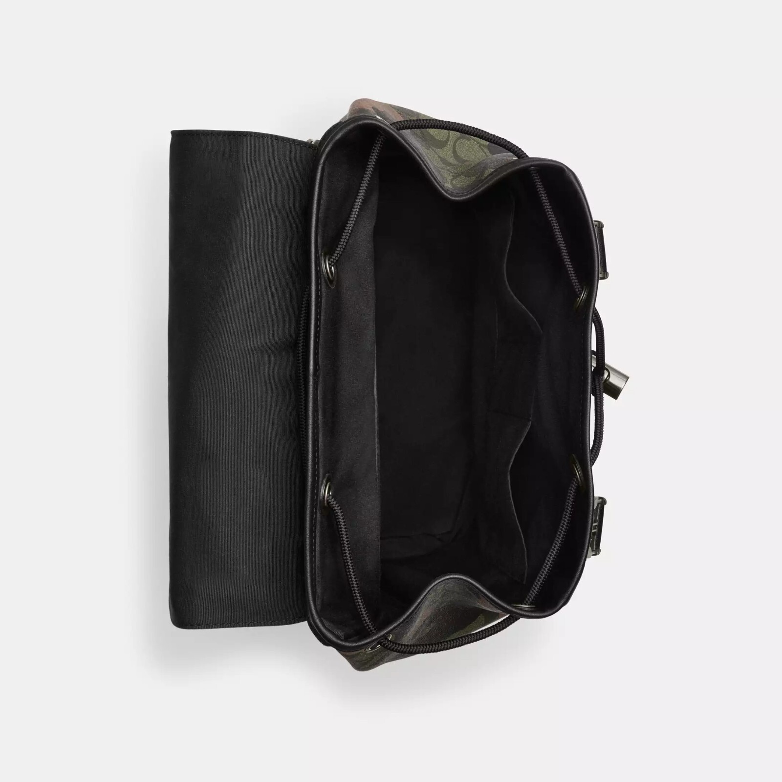 NWT Coach CL943 Track Backpack In Signature Canvas Camo Print Calf Leather $650