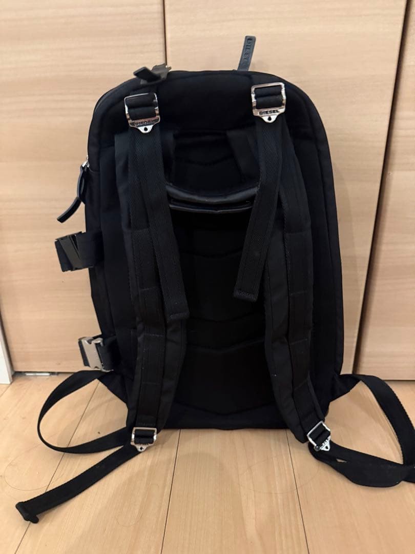 Diesel Men Rucksack Backpack Black/Blue 48x18x30cm Vintage Luxury Stylish Casual