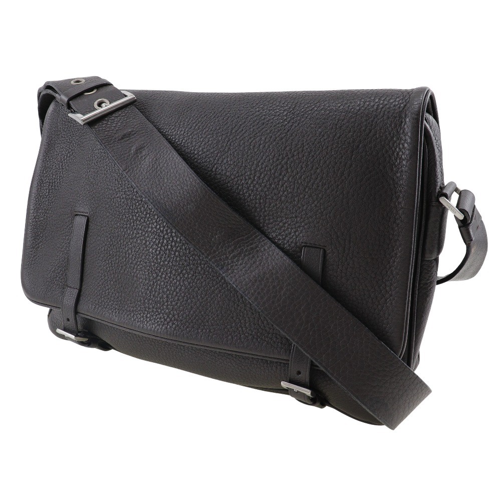 PRADA Messenger bag Shoulder Bag Brown Calfskin mens