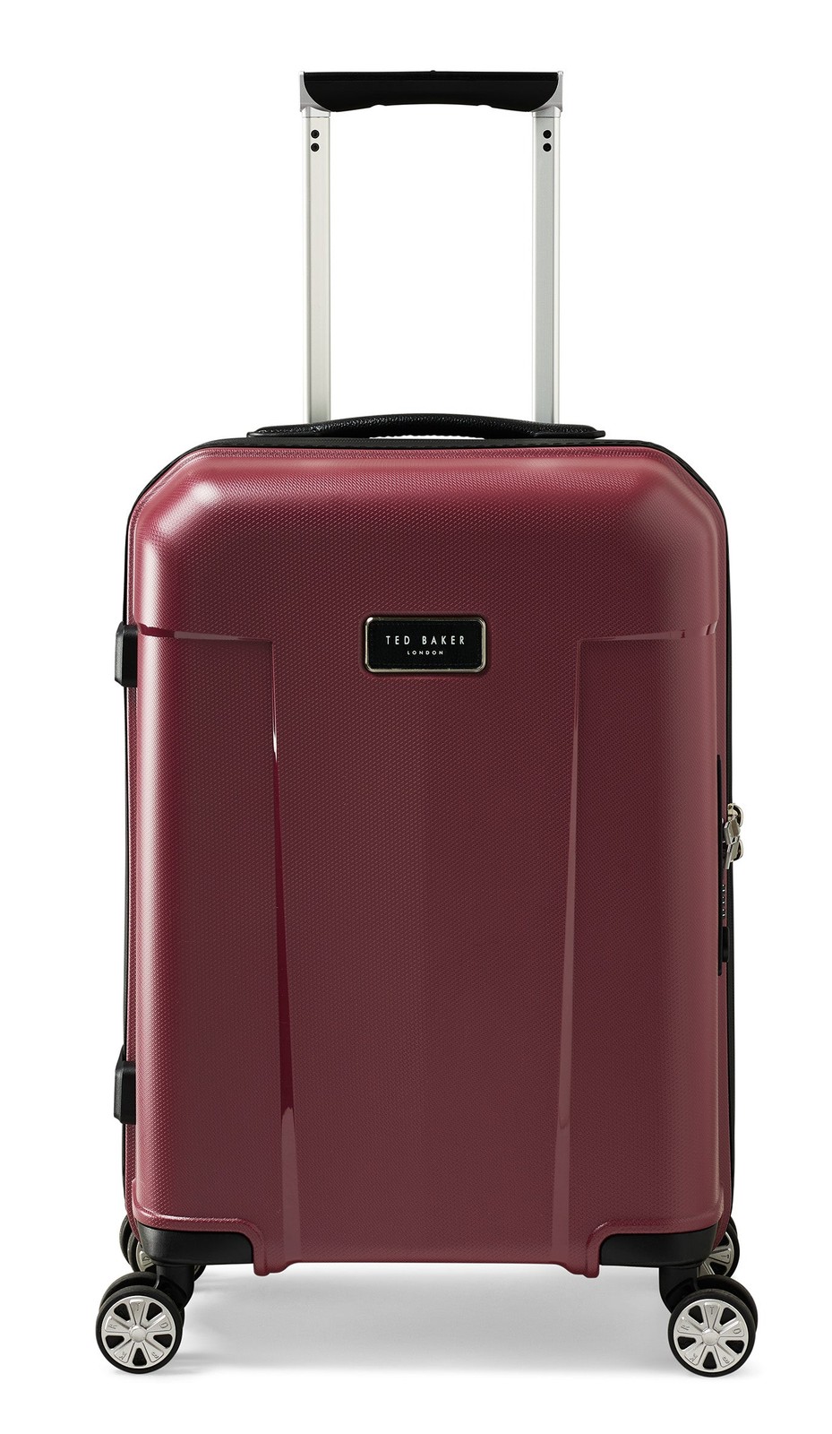 Ted Baker Flying Colours Hardside Trolley 4 Wheel Spinner, 20 Inch Carry On U1