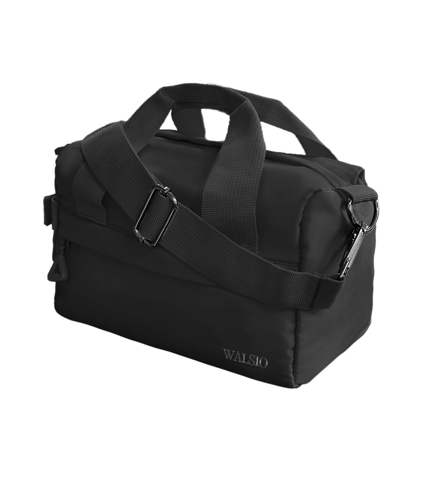 Small Gym Bag Mini Duffle Bag Adjustable Strap Lightweight Sport Black 9in