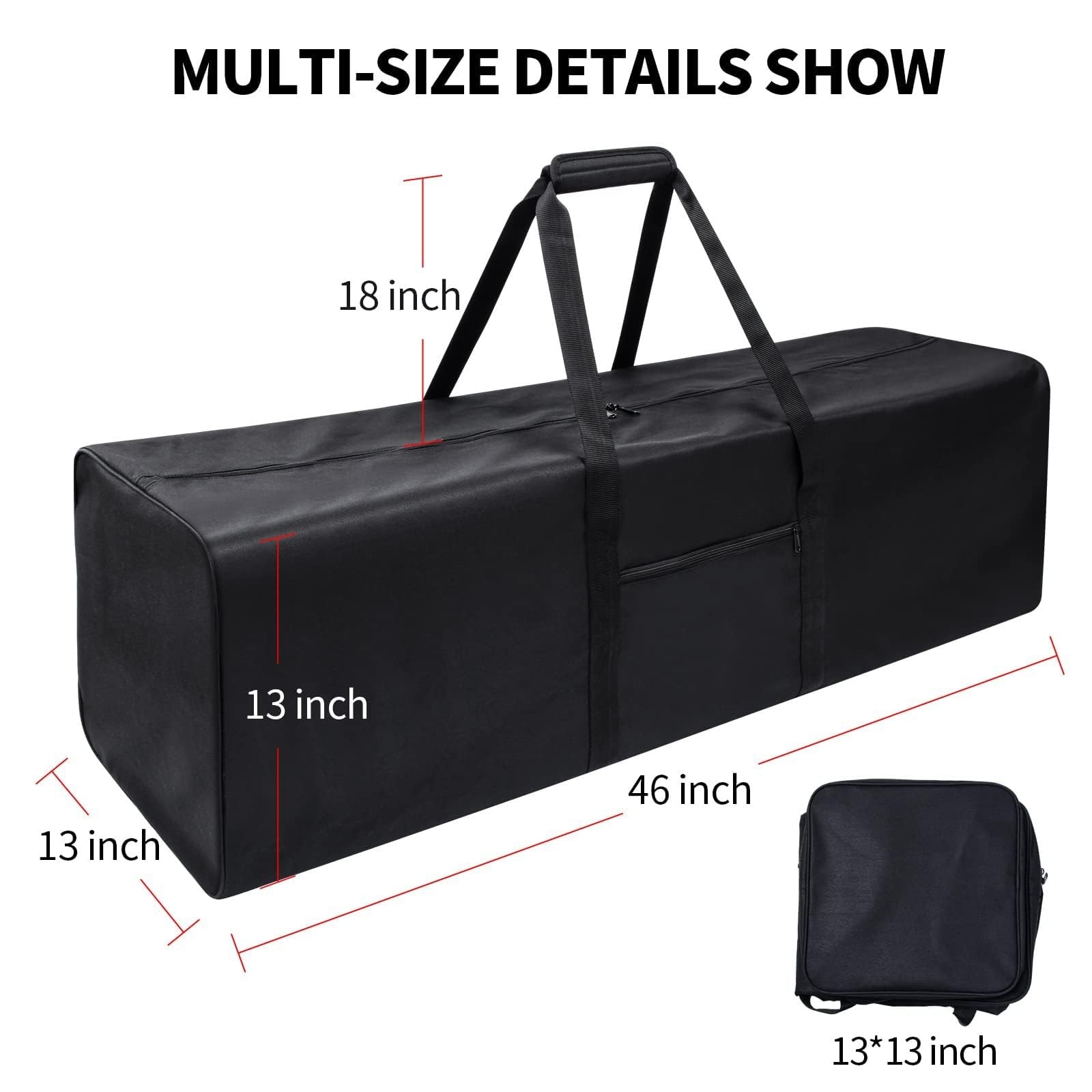 Urbanstand 46 Inch Travel Duffle Bag Extra Large Sport Equipment Duffel Bags
