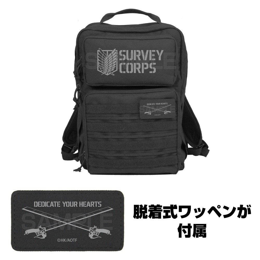 Attack on Titan Scout Regiment Functional Backpack Black COSPA Japan limited New