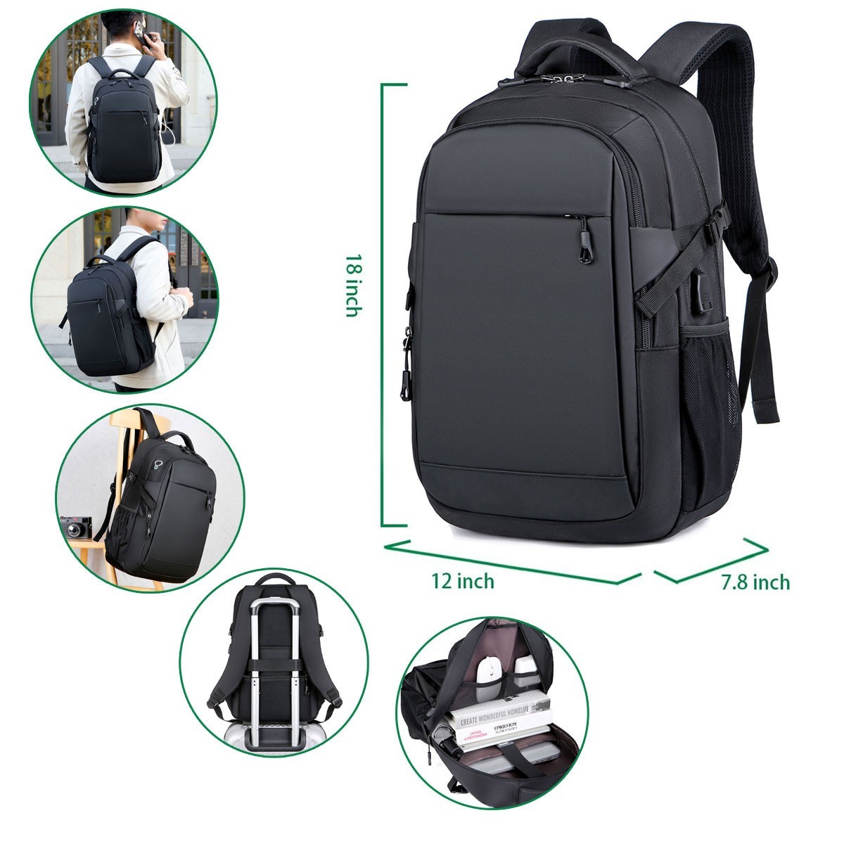 Expandable Carry on Backpack Extra Large Travel Backpack Weekender Backpack