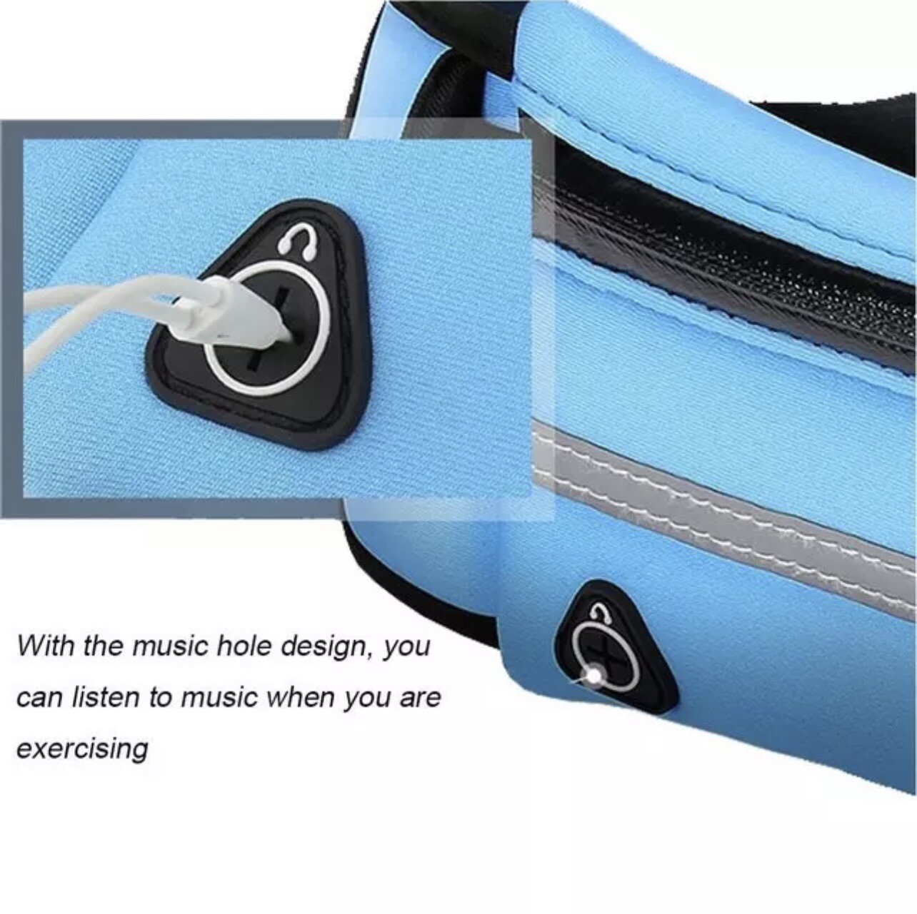 Running Belt Waist Pack Water Bottle Holder Sport Fitness Phone Pouch US Seller