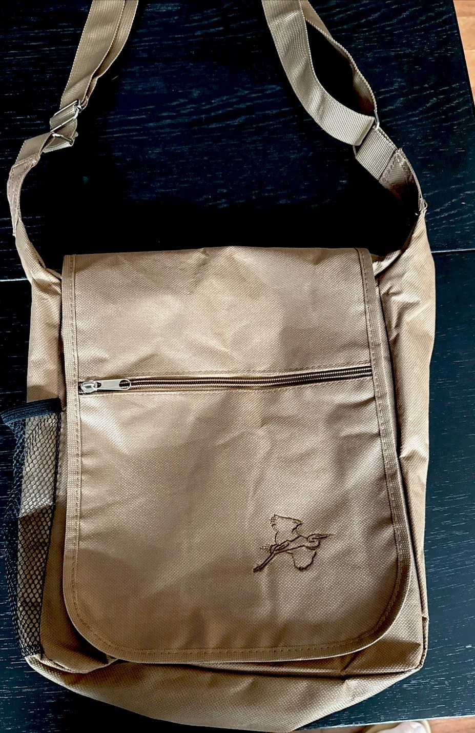 National Audubon Society 10”x 12” Crossbody Messenger Khaki Field Bag