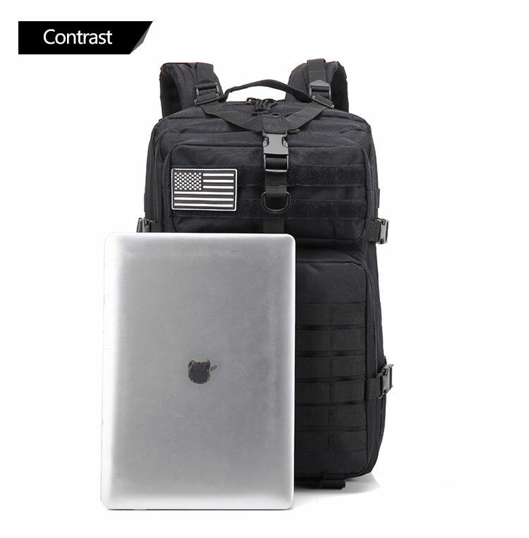 Tactical Backpack 45L Large Rucksack 3 Day Outdoor Military Bag Travel Hiking US