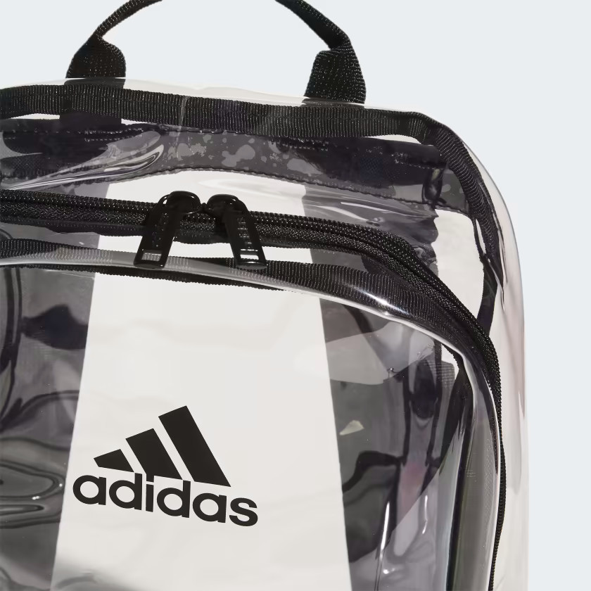 adidas Clear/Black Unisex Backpack (5157378) – NWT