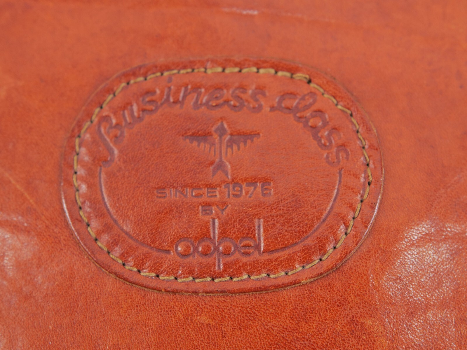 Vintage Adpel Italian Leather Briefcase Messenger Laptop Bag