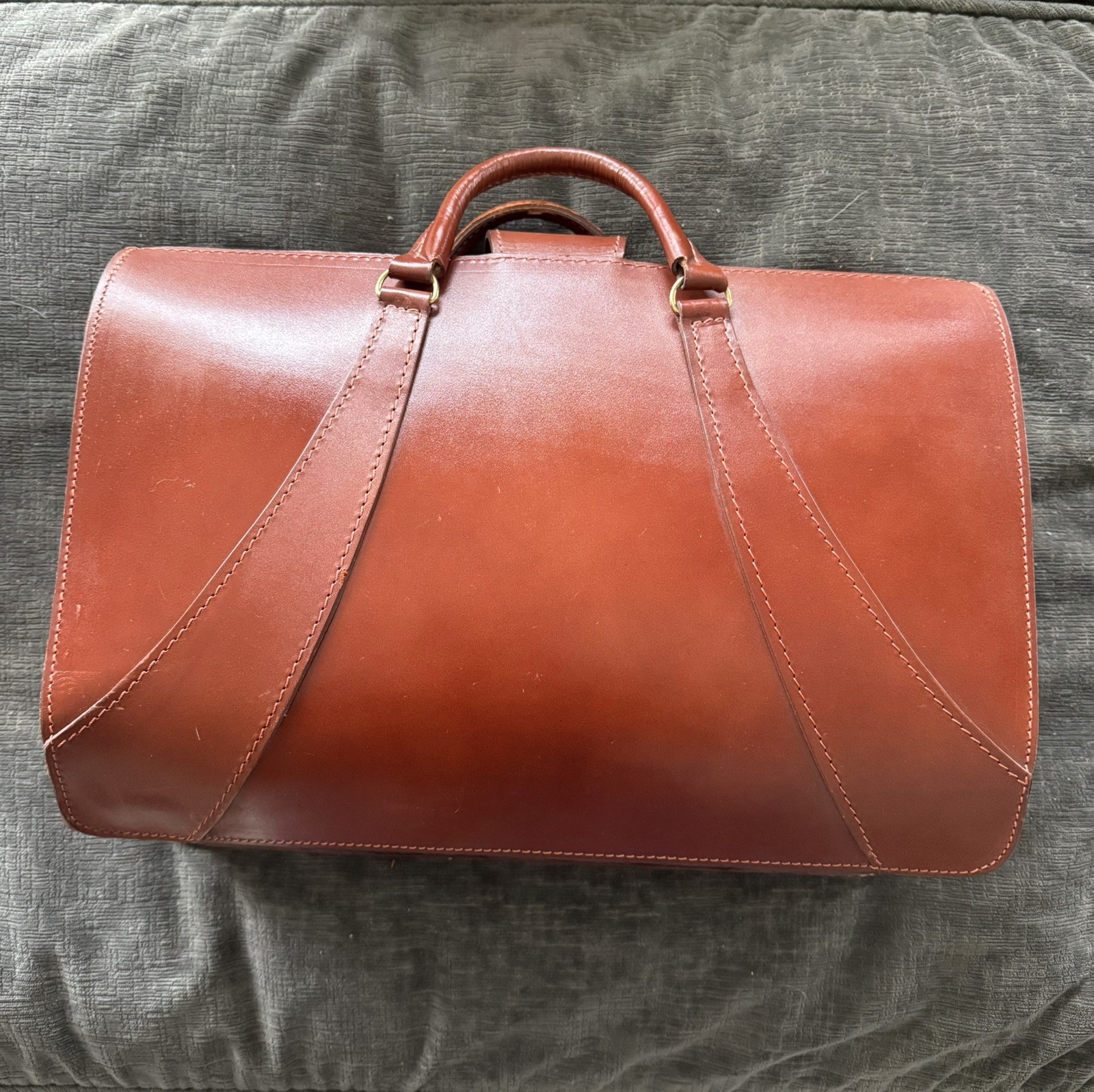 Vintage BROOKS BROTHERS Bridle Leather Briefcase / Lawyer Bag – England
