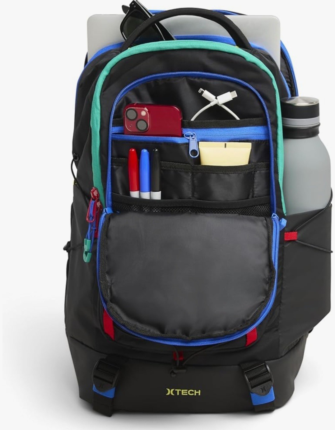 Hurley 15″ Terrain Backpack Black Multi MA7436-K90 New