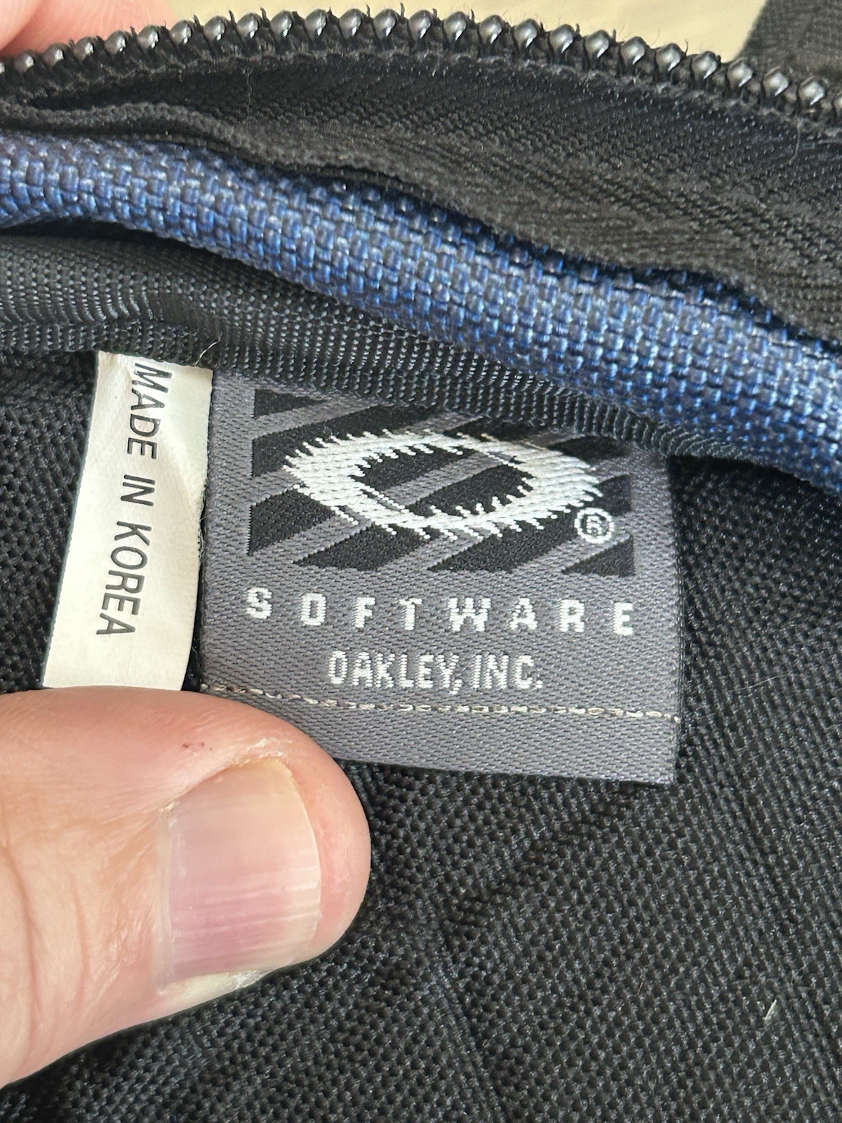 Vintage Y2K OAKLEY ICON Tactical Rucksack BACKPACK Blue + Black