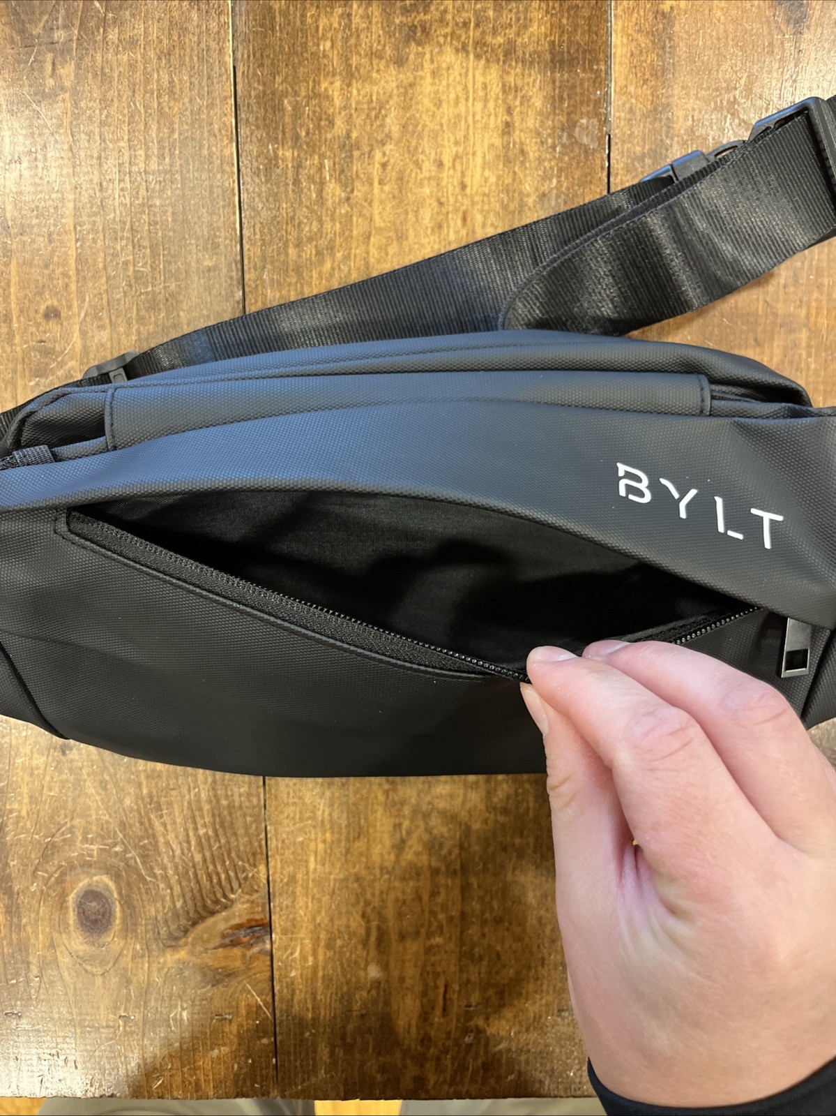 BYLT Premium Basics Water Resistant Crossbody Bag Black Fanny Pack
