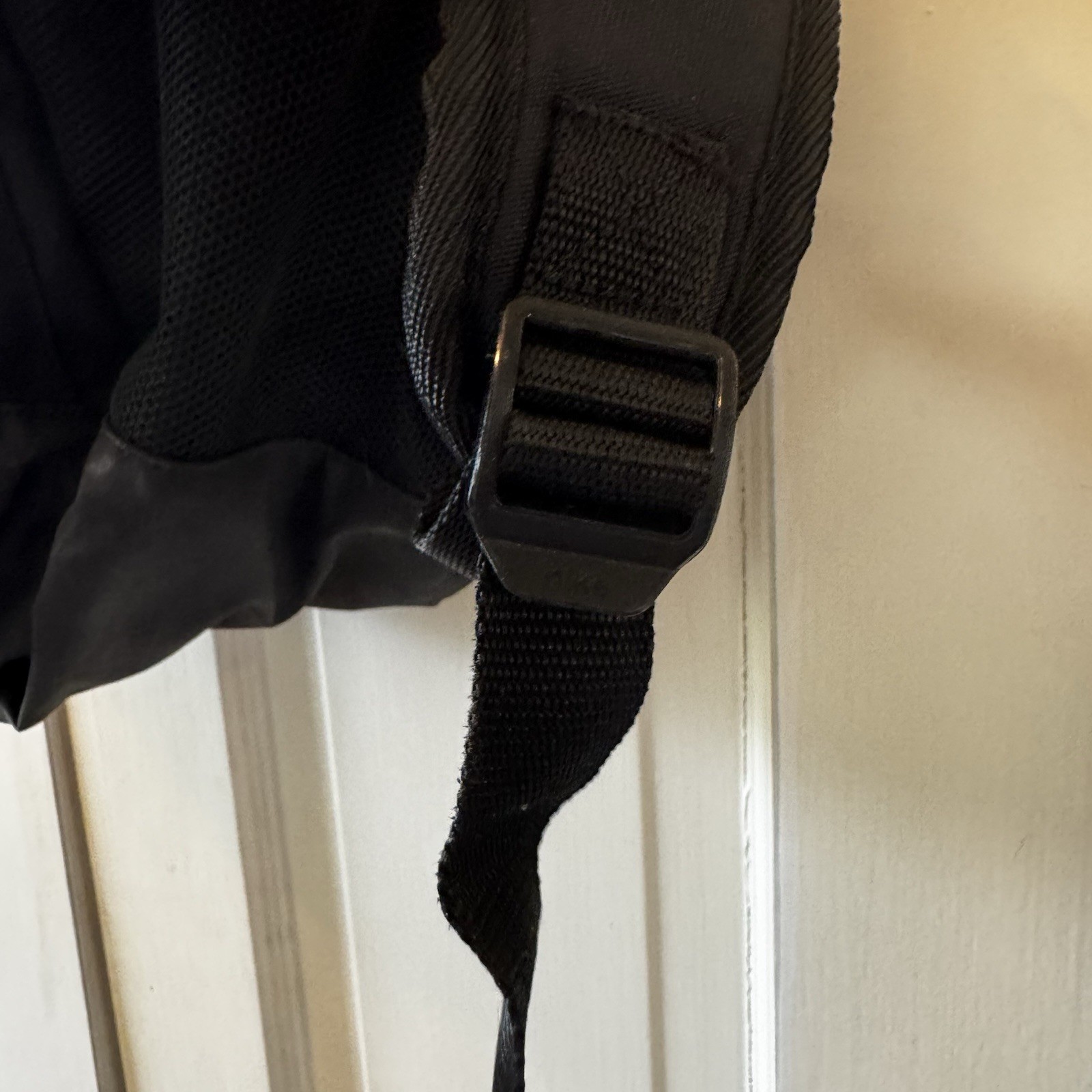 VTG Y2K Nike Mesh See Through Backpack Black 4 Pockets 18x13x5
