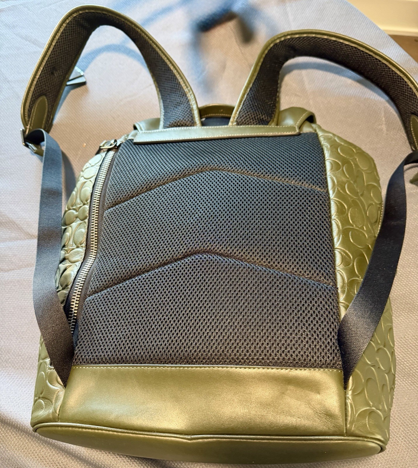 Coach New Large Sullivan Backpack Signature Leather W Eyeglass Case C9868