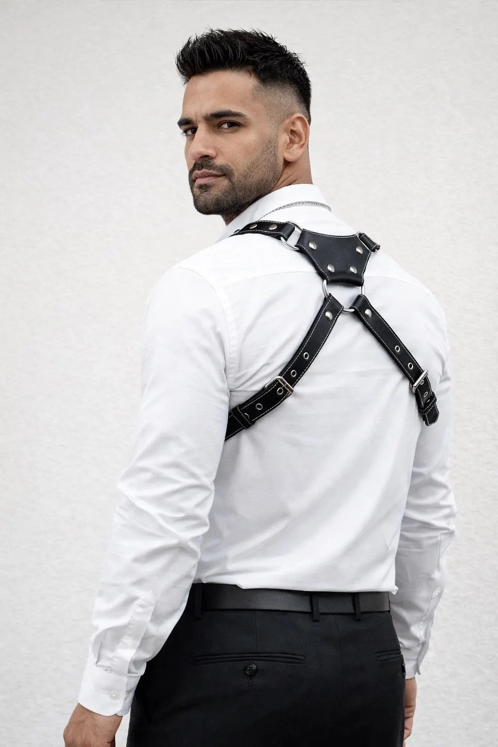 Mobile Holster Adjustable Harness with Zippered-Bags, Vintage Shoulder Holster