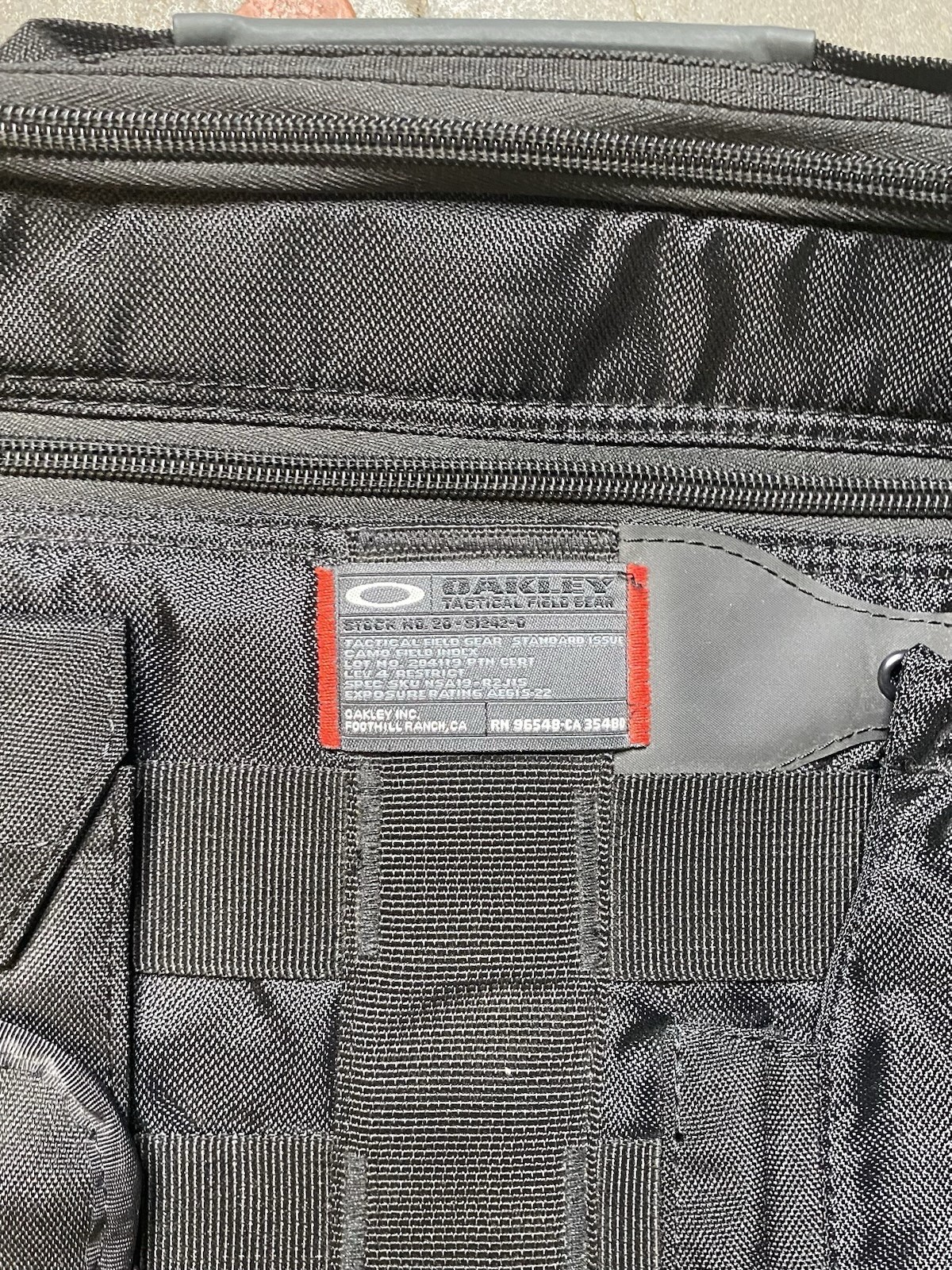 Rare Black Oakley Tactical Gear Crossbody Bag