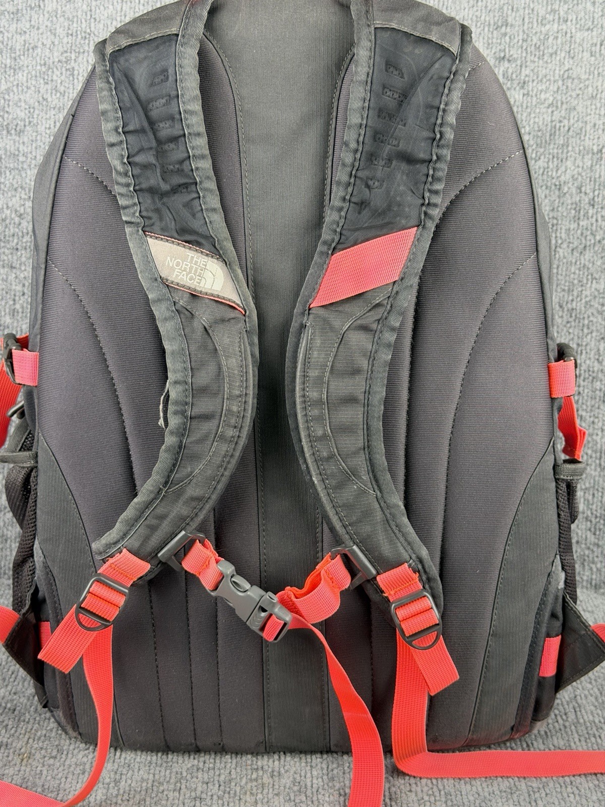 The North Face Recon Backpack Black Hiking Outdoors Laptop School Pink Gray