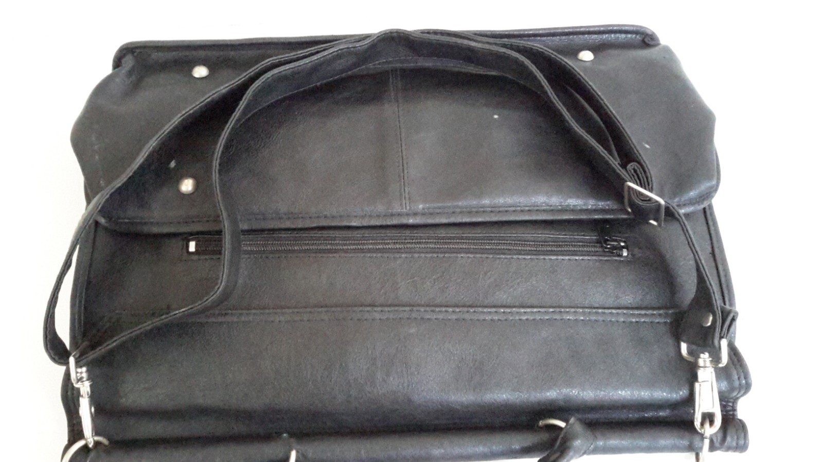 Axel David BagSac 1062 HK Amsterdam Men Classic Leather Briefcase Black Pre-owne