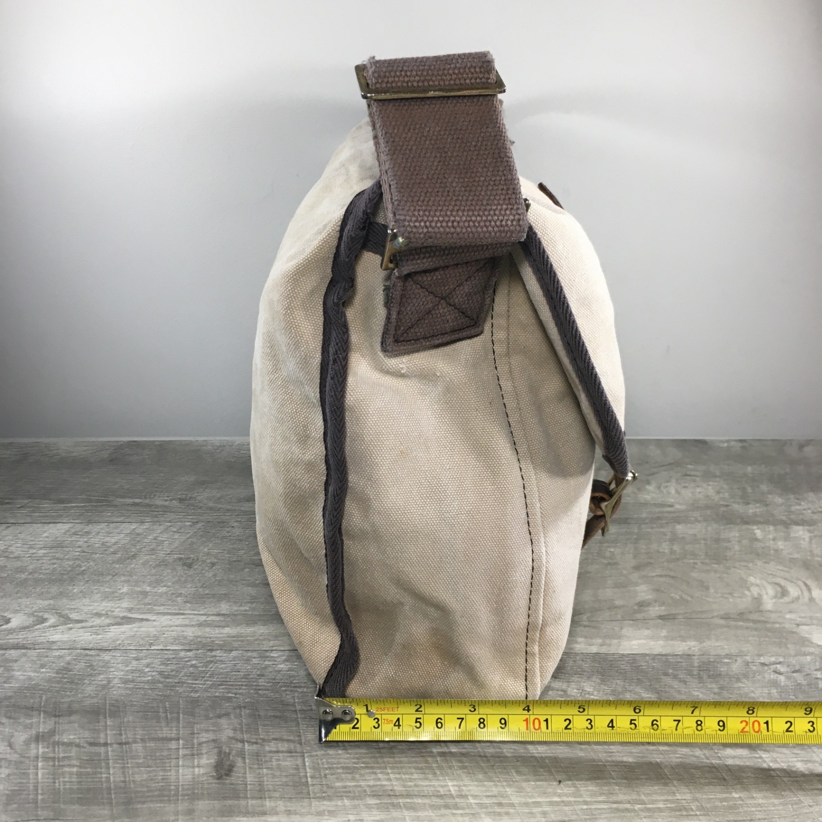 Everyday Duluth Pack Safari Travel Briefcase Tan Canvas Book Laptop Bag Business