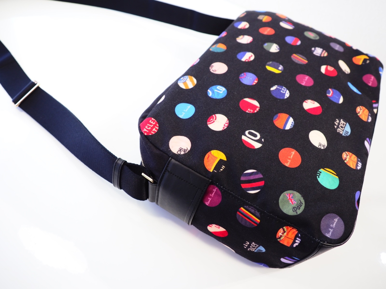 Paul Smith Bag Messenger Crossbody Laptop Colourful Bike Cycling Jersey Dots New