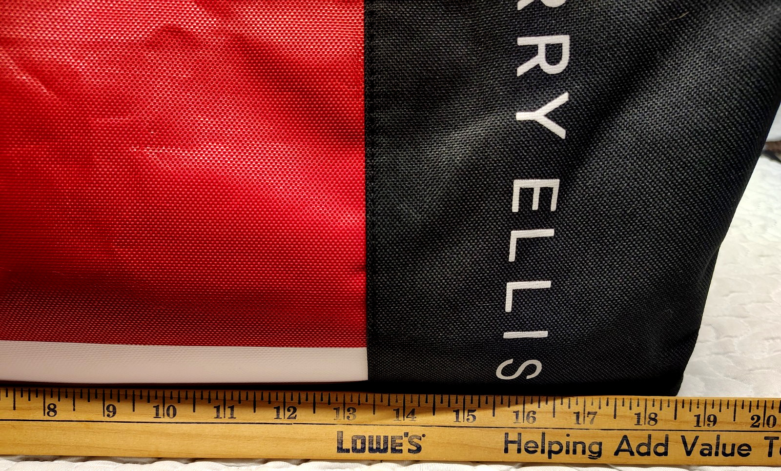 Perry Ellis Red Black Duffel Bag Gym Travel Overnight Weekender New With Tag