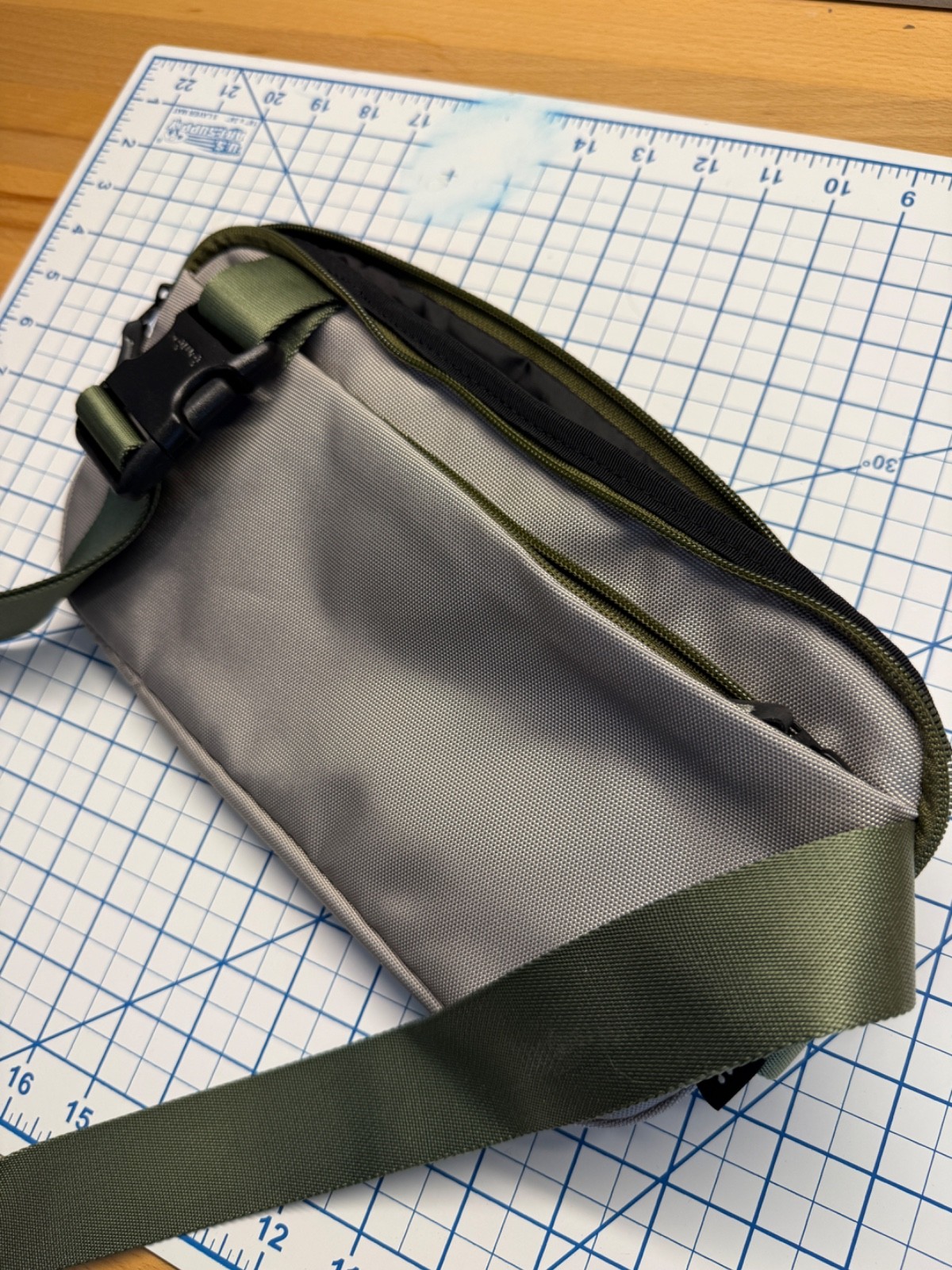 Tomtoc Explorer T21 Cordura Sling Bag Grey Orange EDC Crossbody Travel