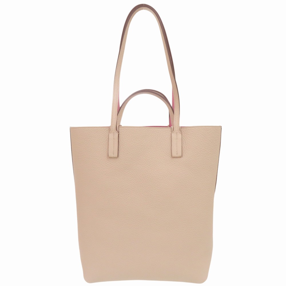 AUTHENTIC MOYNAT 241-003-495-8785 2WAY Quattro Reversible Tote Bag pink Leather