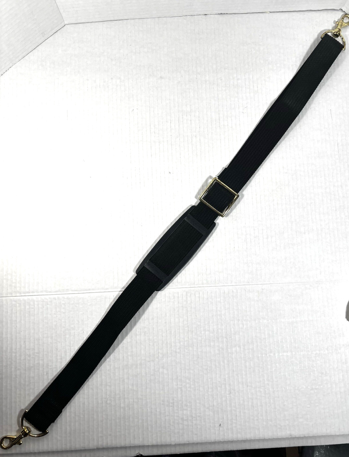 Protocol Black Canvas Padded Shoulder Pad Adjustable Bag Strap up to 40″