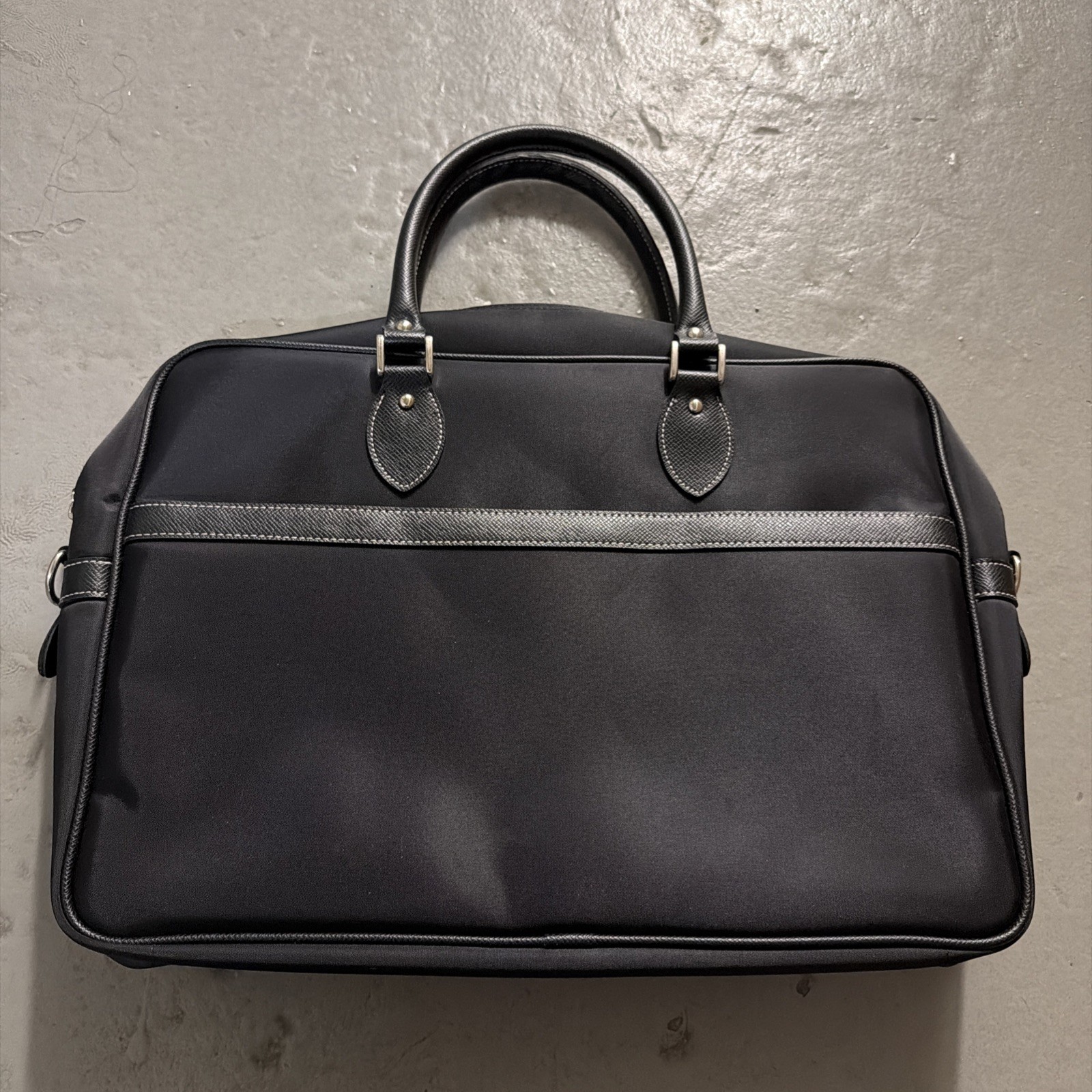 PRADA Briefcase Business Work Bag Black Authentic