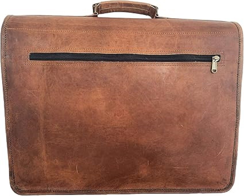 Handmade Men’s Genuine Leather Vintage Laptop Messenger Briefcase Bag Satchel