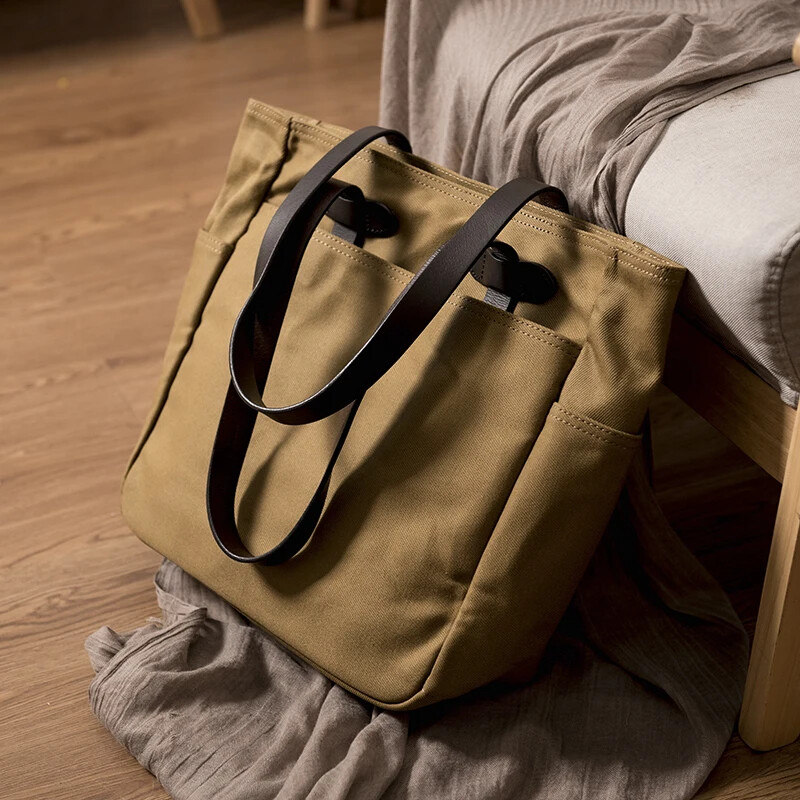 Waterproof Waxed Canvas 70260 Tote Bag Size 45*33*12cm Shoulder Handbag