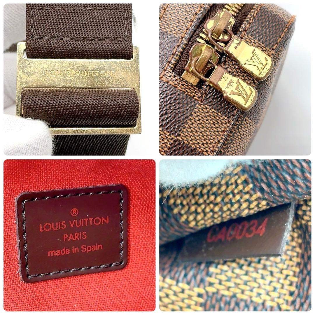 Louis Vuitton Geronimos Damier Body Bag Designer Stylish Vintage 11x19x4cm