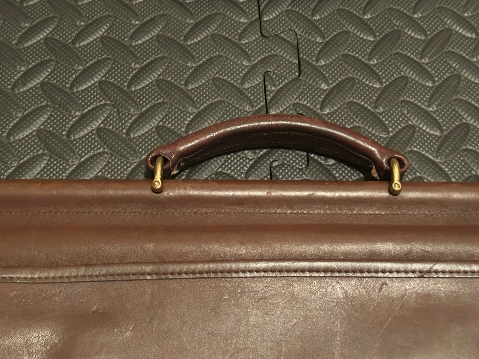 Vintage Coach Metropolitan 1995 Brown Leather Messenger Bag United States 5266