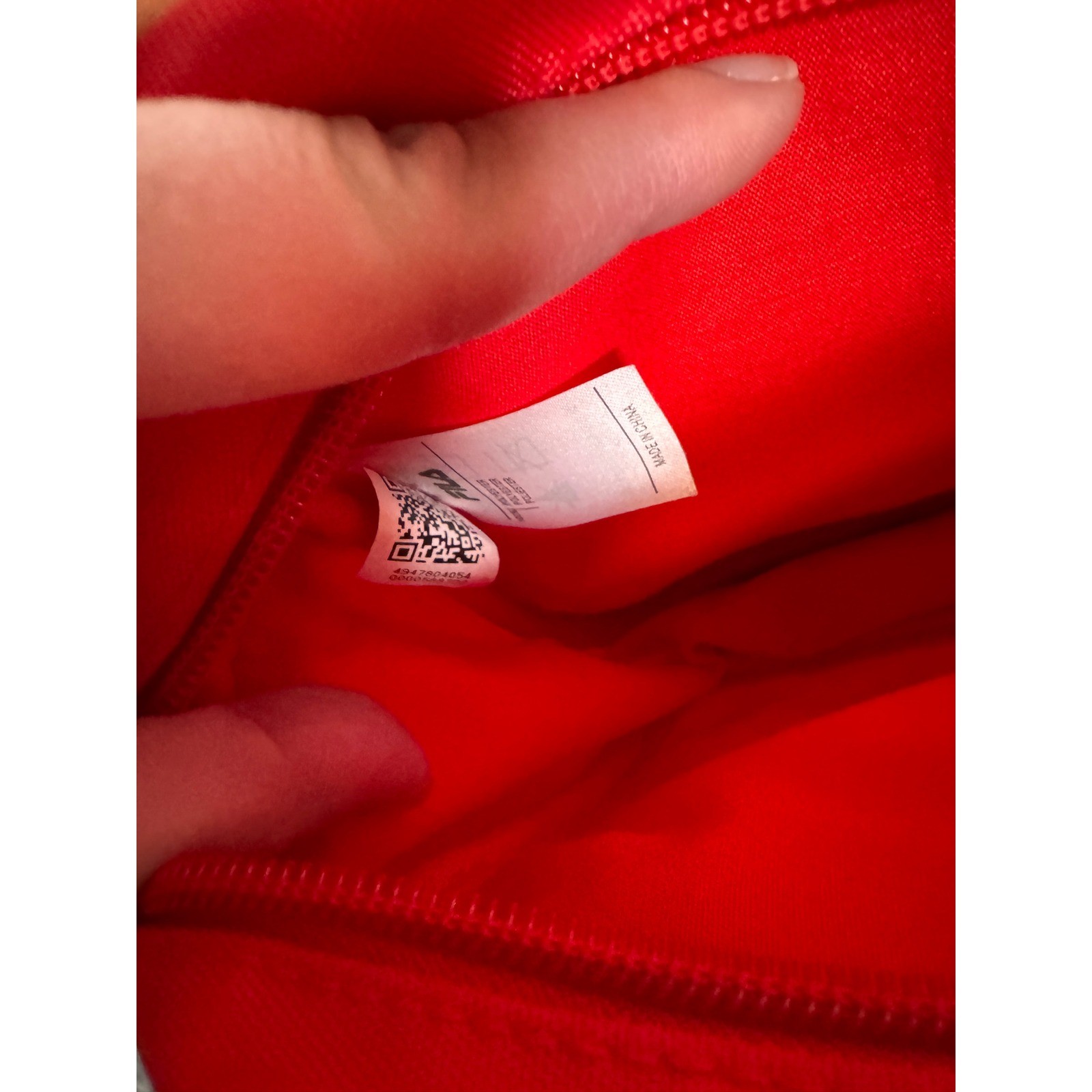 Fila Red Nylon Crossbody Messenger Bag Adjustable Strap Logo Tape Streetwear