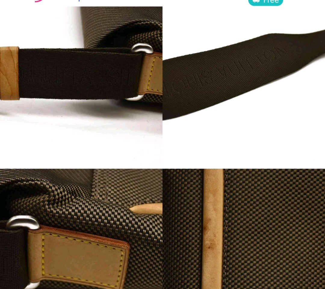 Louis Vuitton Damier Geant Brown Checkered Messenger Bag Medium Magnetic