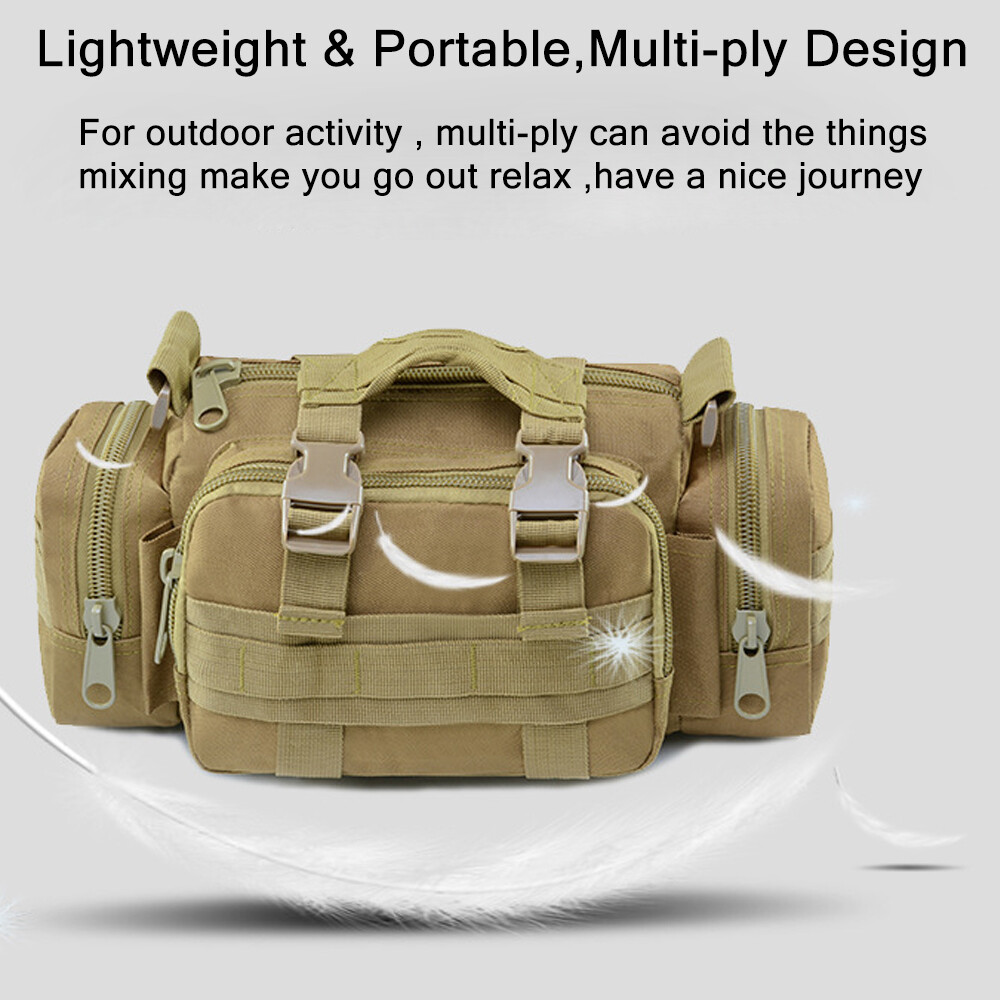 Outdoor Military Tactical Backpack Waist Pack Bag Molle Camping Hiking Pouch