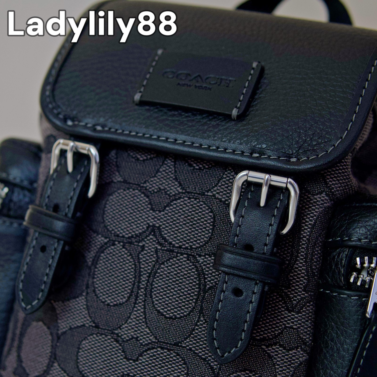NWT Coach CBF64 Sprint Sling Pack In Signature Jacquard Pebble Calf Leather $328