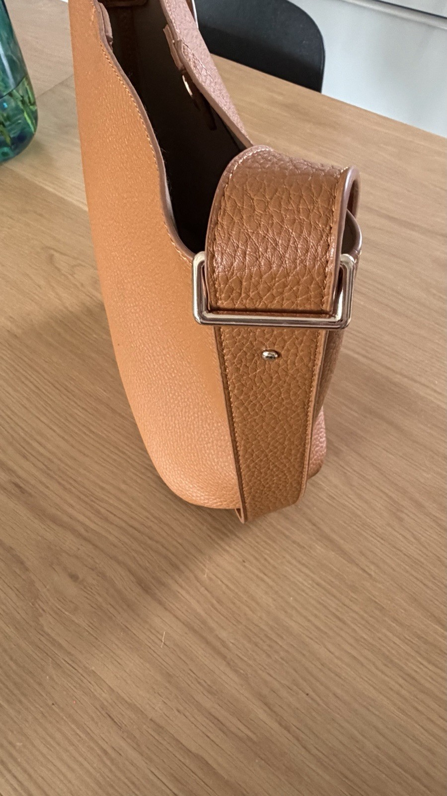 Hobo Camel Handbag. Vegan Leather