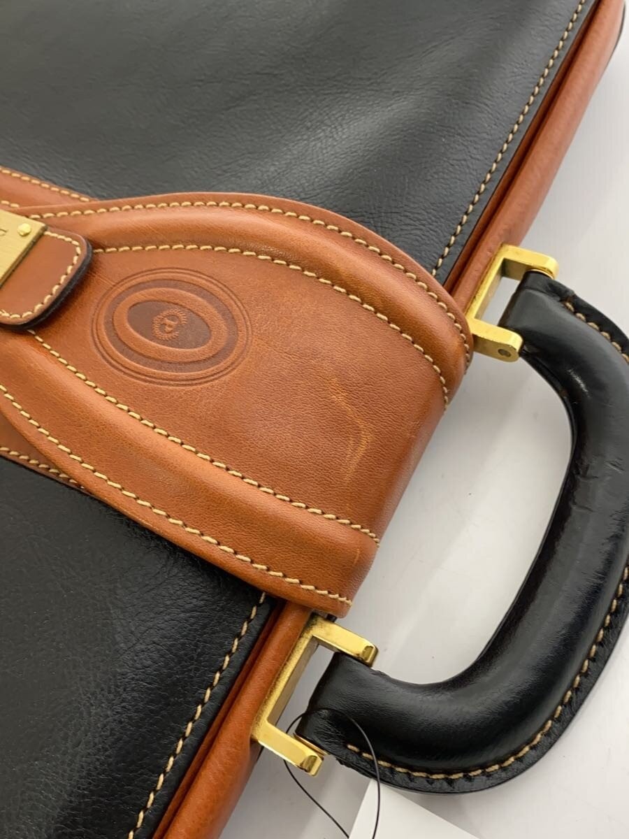 Pollini Briefcase Leather BLK Two-tone ? NULL ?