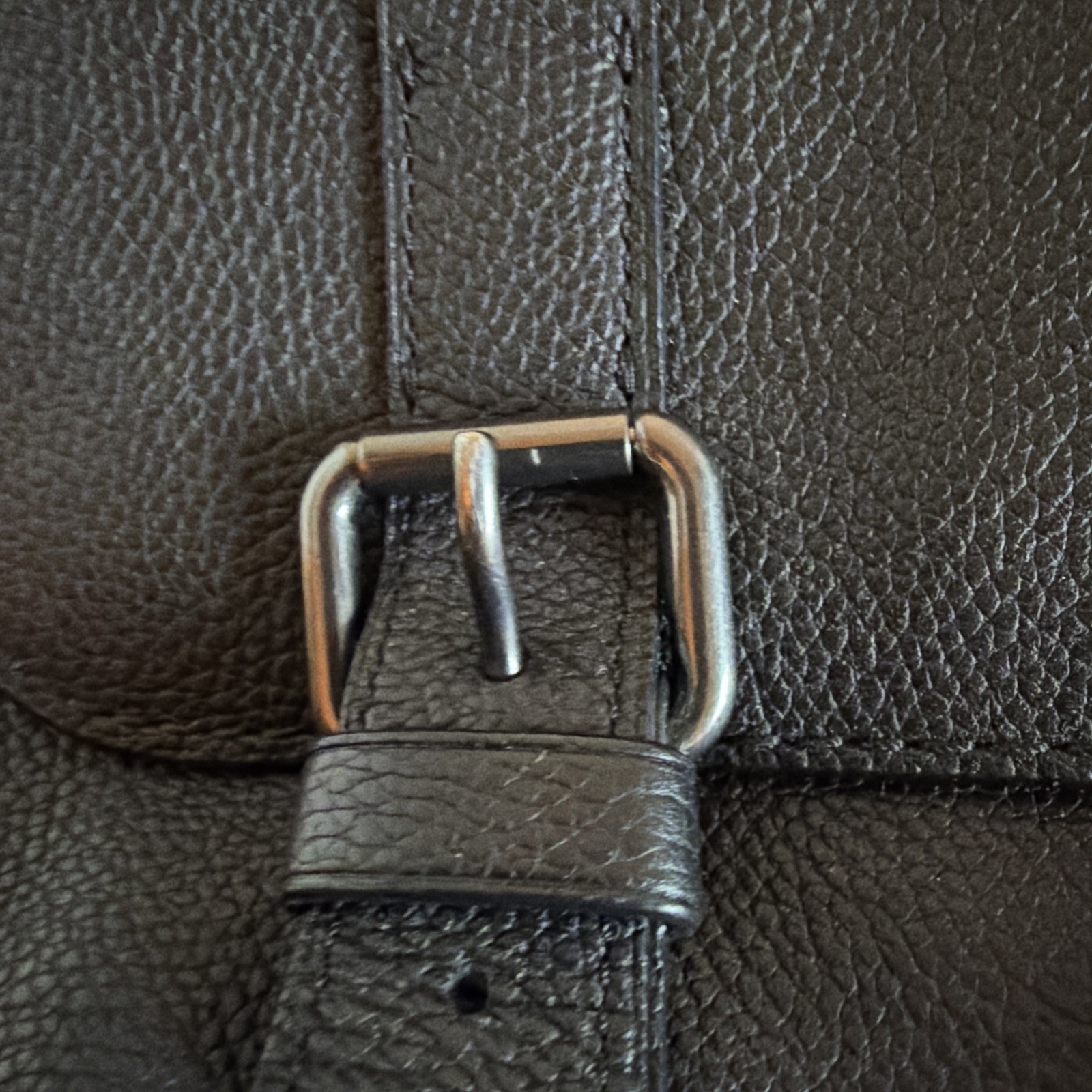 COACH – Metropolitan 55552 Black Leather Messenger Crossbody Bag A4 Fit